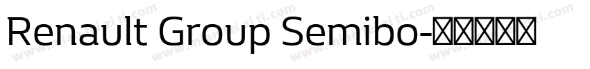 Renault Group Semibo字体转换